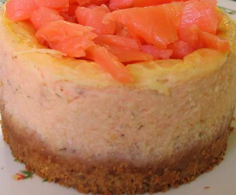 Cheesecake au saumon fumé