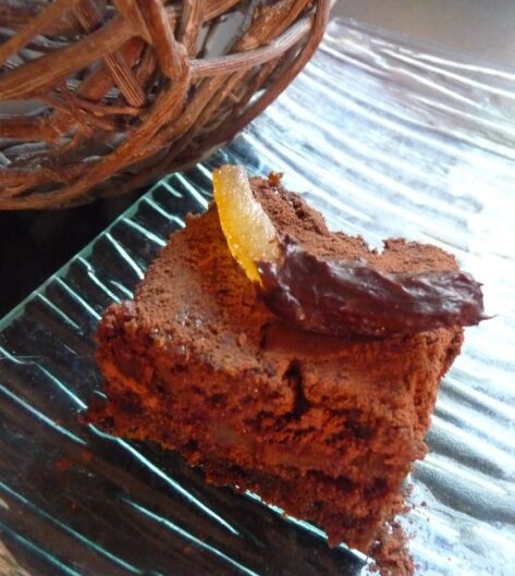 Cheesecake chocolat, orange et speculoos