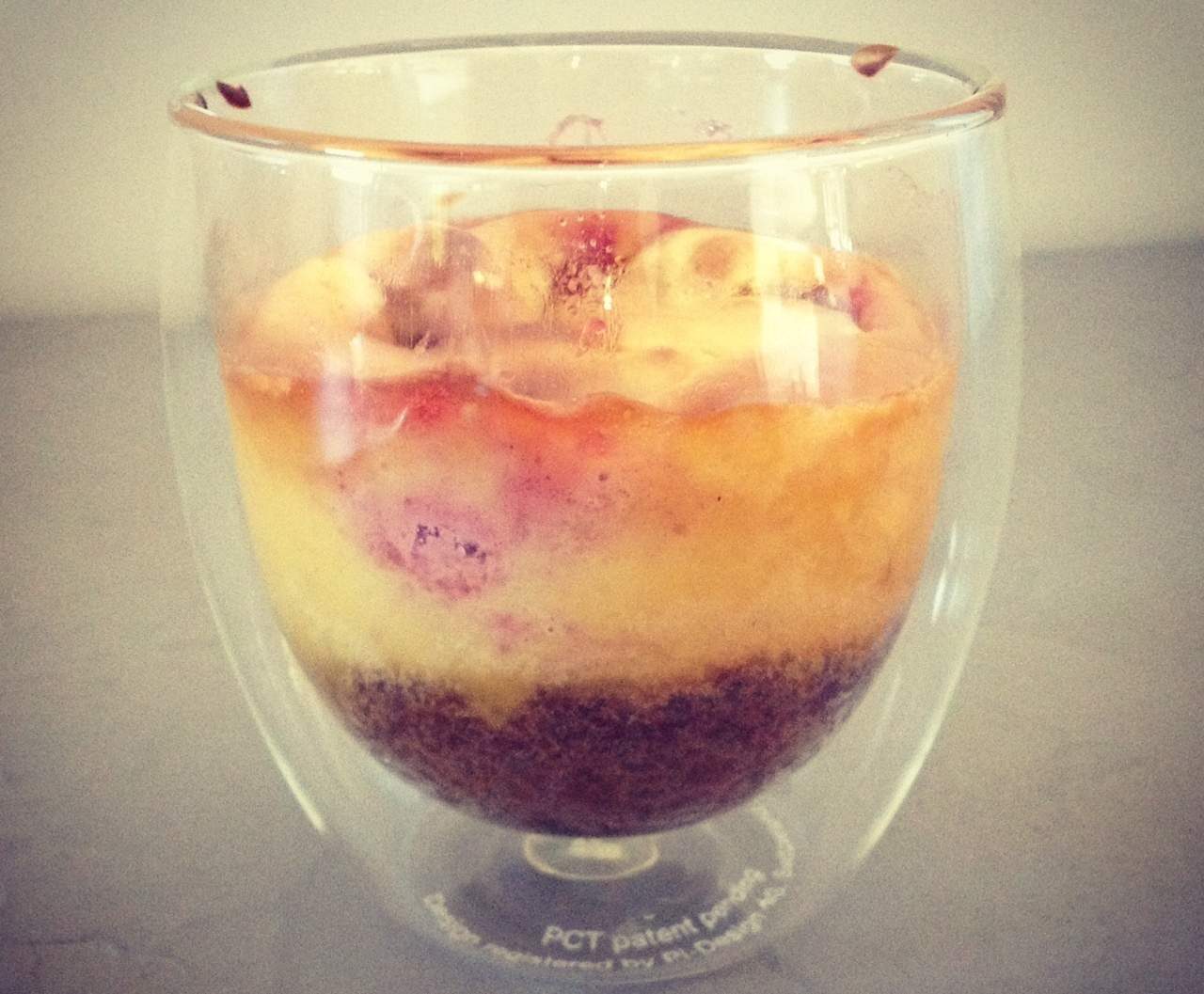 cheesecake framboise à la vanille en verrine