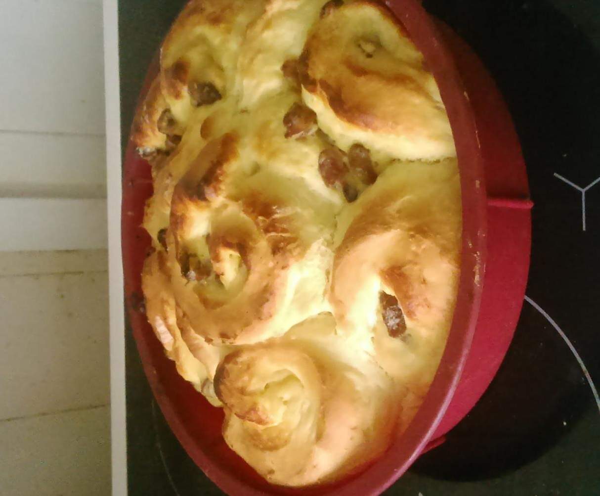 chinois creme patissiere et raisins