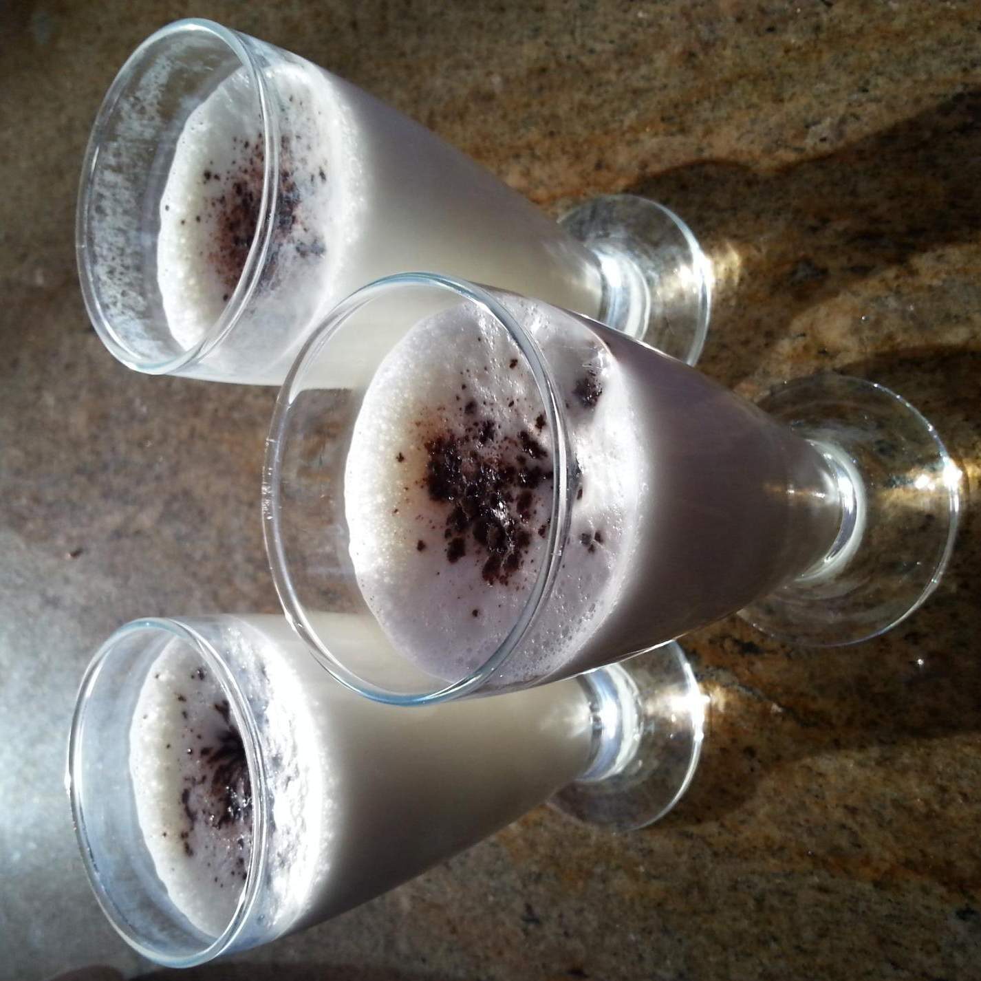 Chocolat blanc mousseux