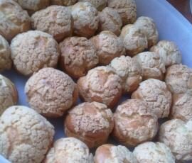 Choux à la praliné, façon Paris-Brest