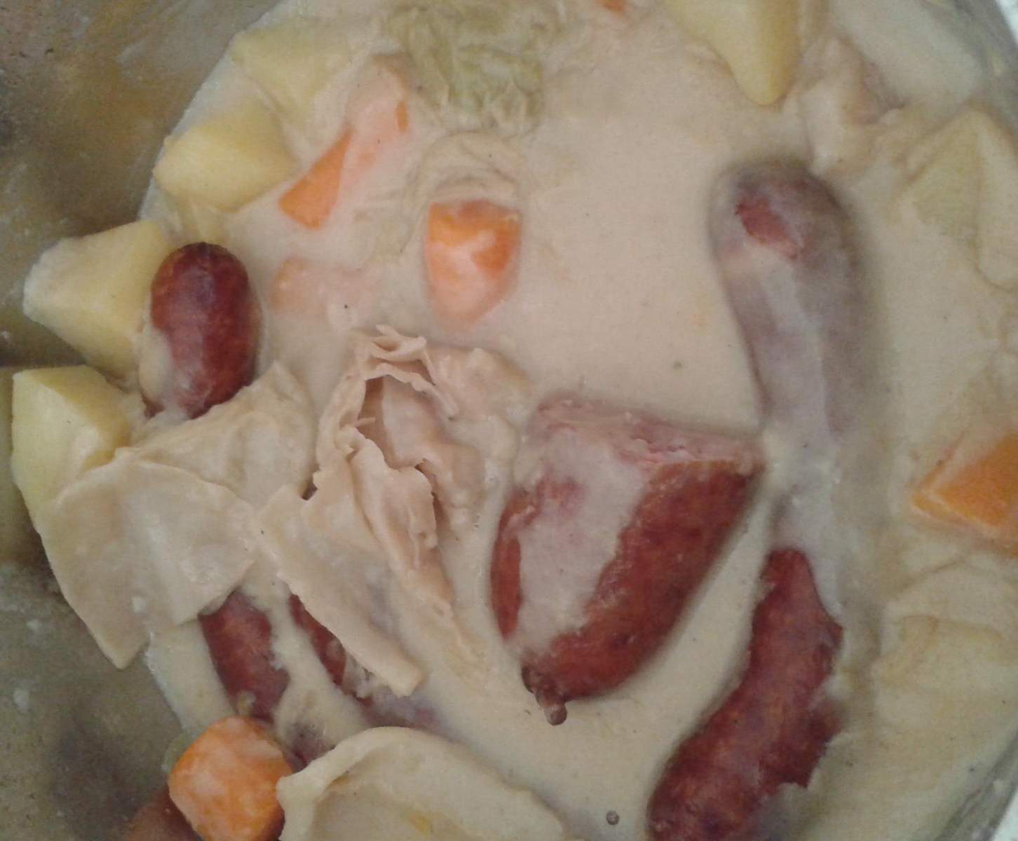 choux et saucisses