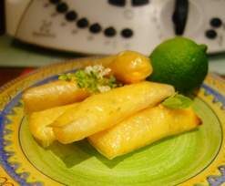 Cigarettes au green lemon curd-basilic