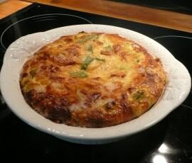 Clafouti chèvre courgette