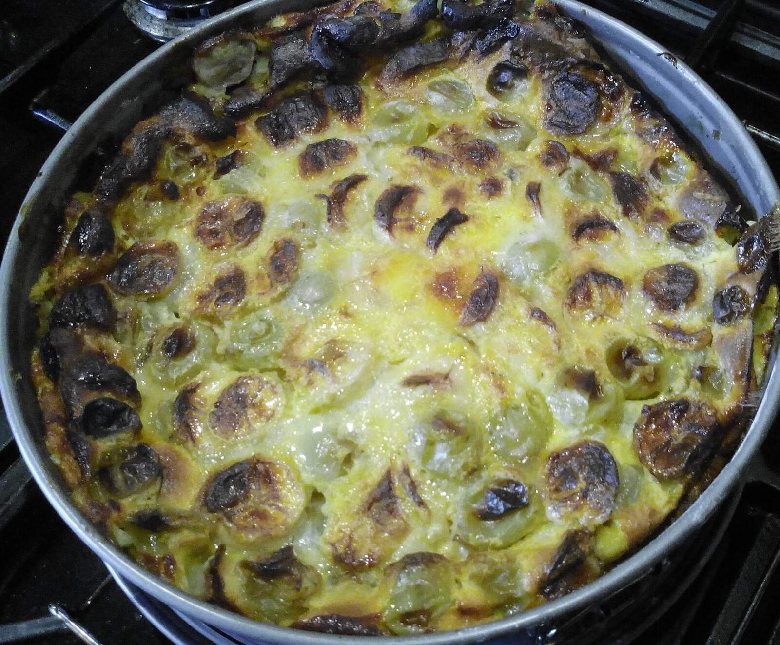 Clafoutie raisin blanc - banane