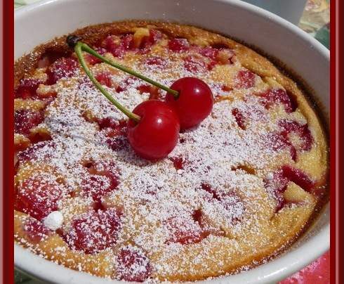 Clafoutis aux cerises aigres