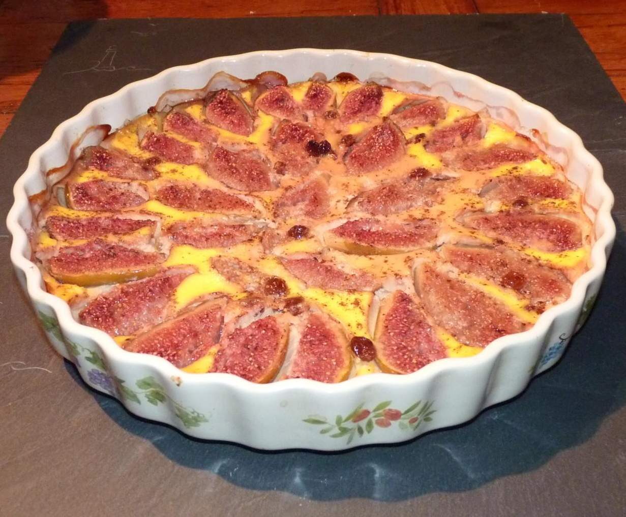 Clafoutis aux figues (sans gluten et sans protéines de lait de vache)