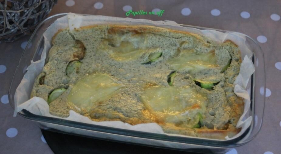 Clafoutis chèvre et courgettes