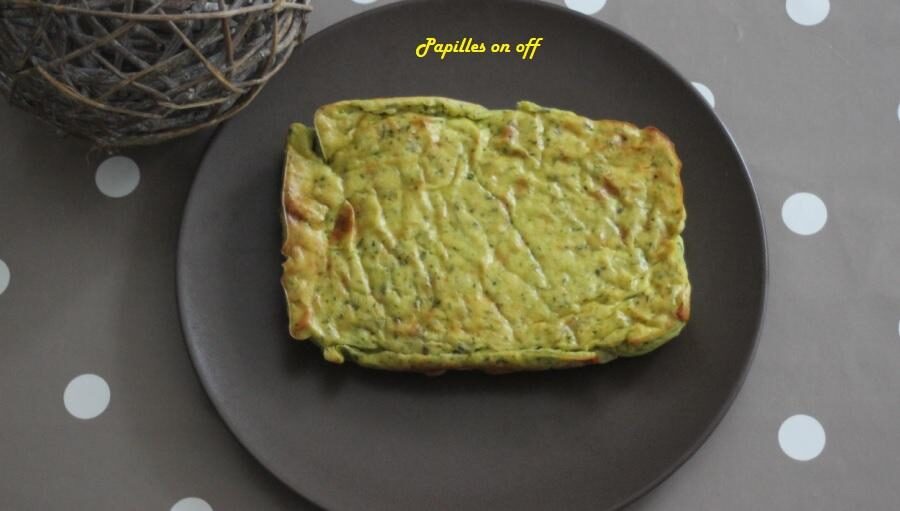 Clafoutis de courgettes et chèvre frais