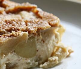 Clafoutis praliné de pommes au beurre salé