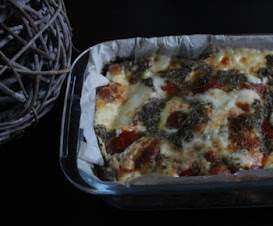 Clafoutis tomates cerises et mozzarella