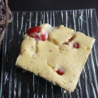 Clafoutis tomates cerises et vache qui rit