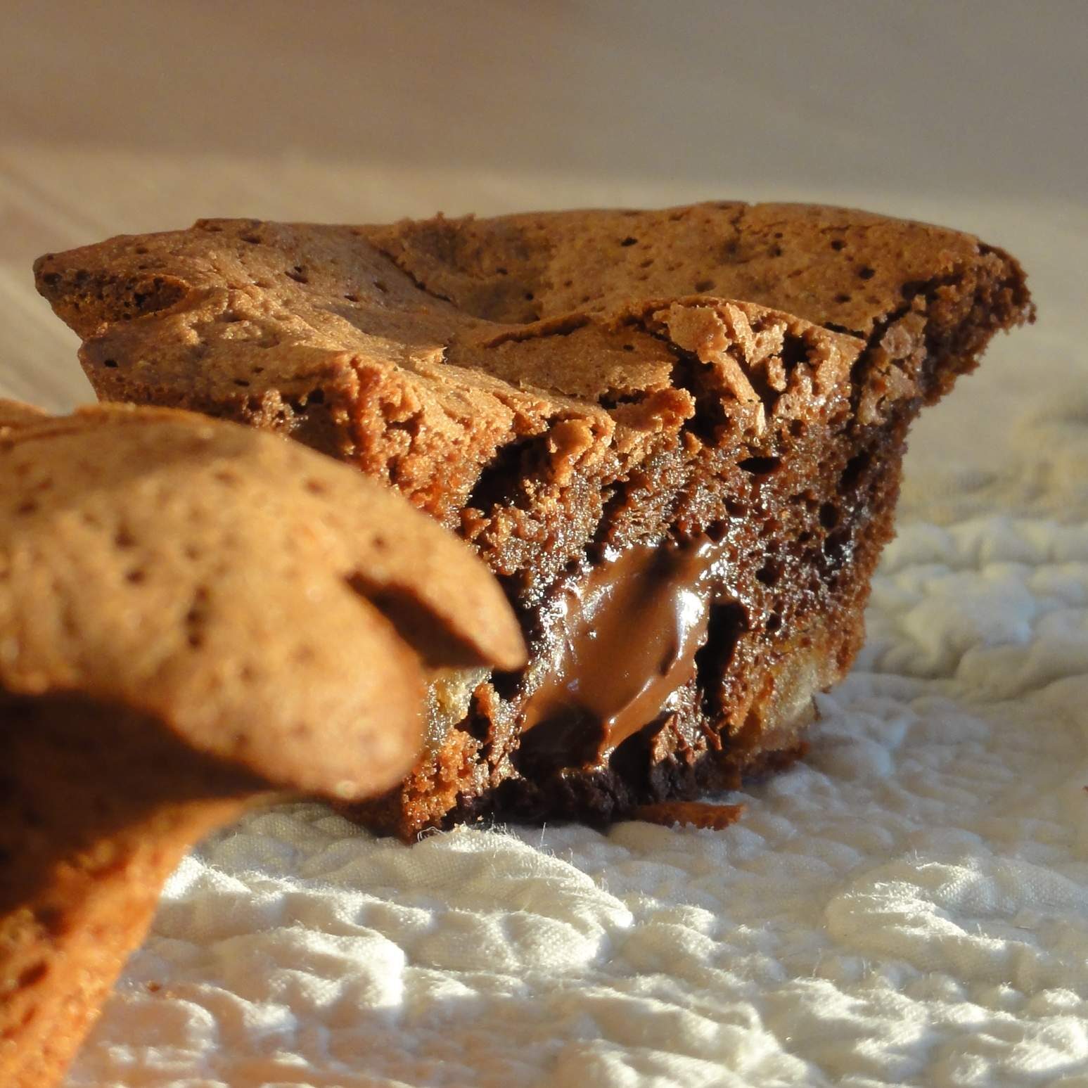 Cœurs coulants chocolat et marrons glacés