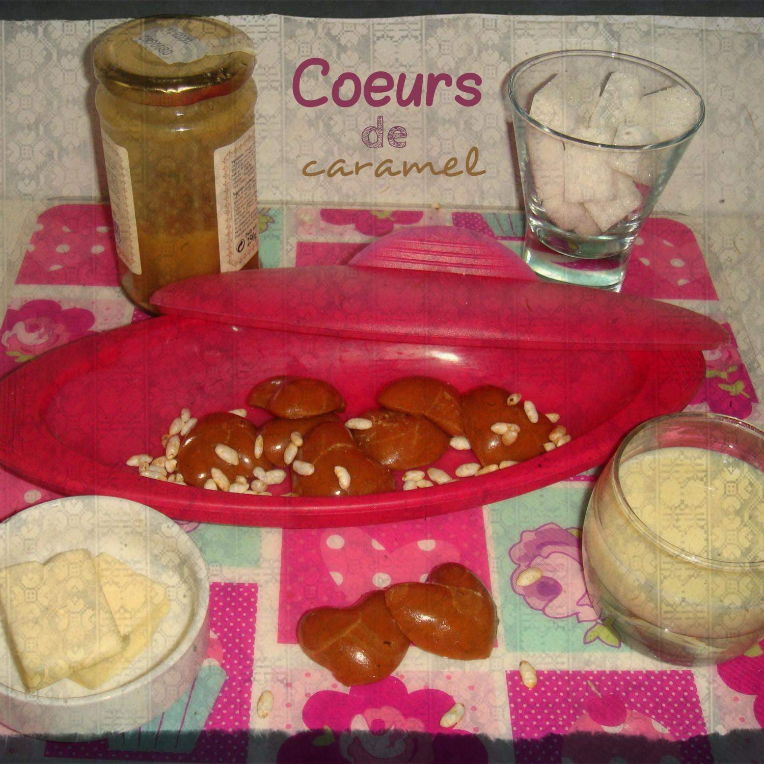 Coeurs de caramel mou