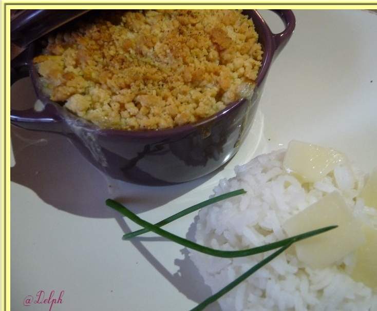 Colin au crumble de comté