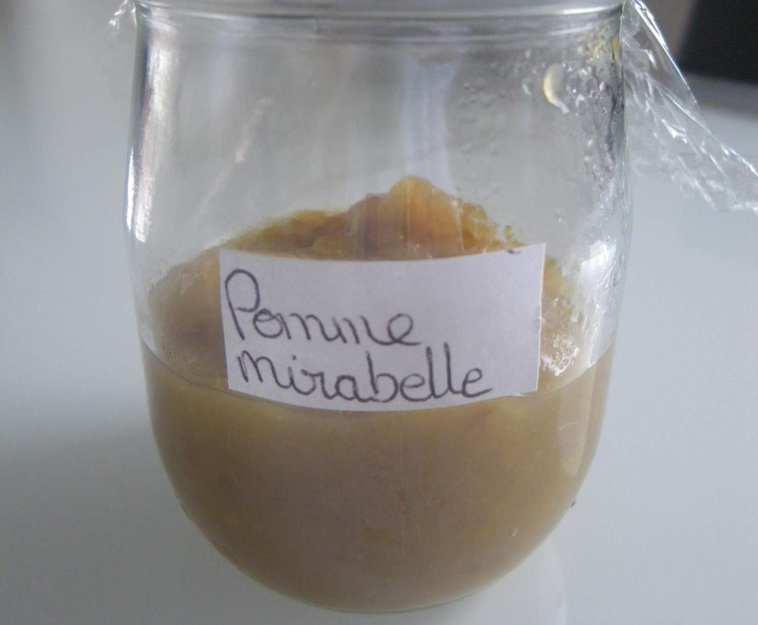 Compote bébé pommes mirabelles