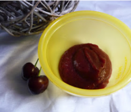Compote pommes cerises pour bébé
