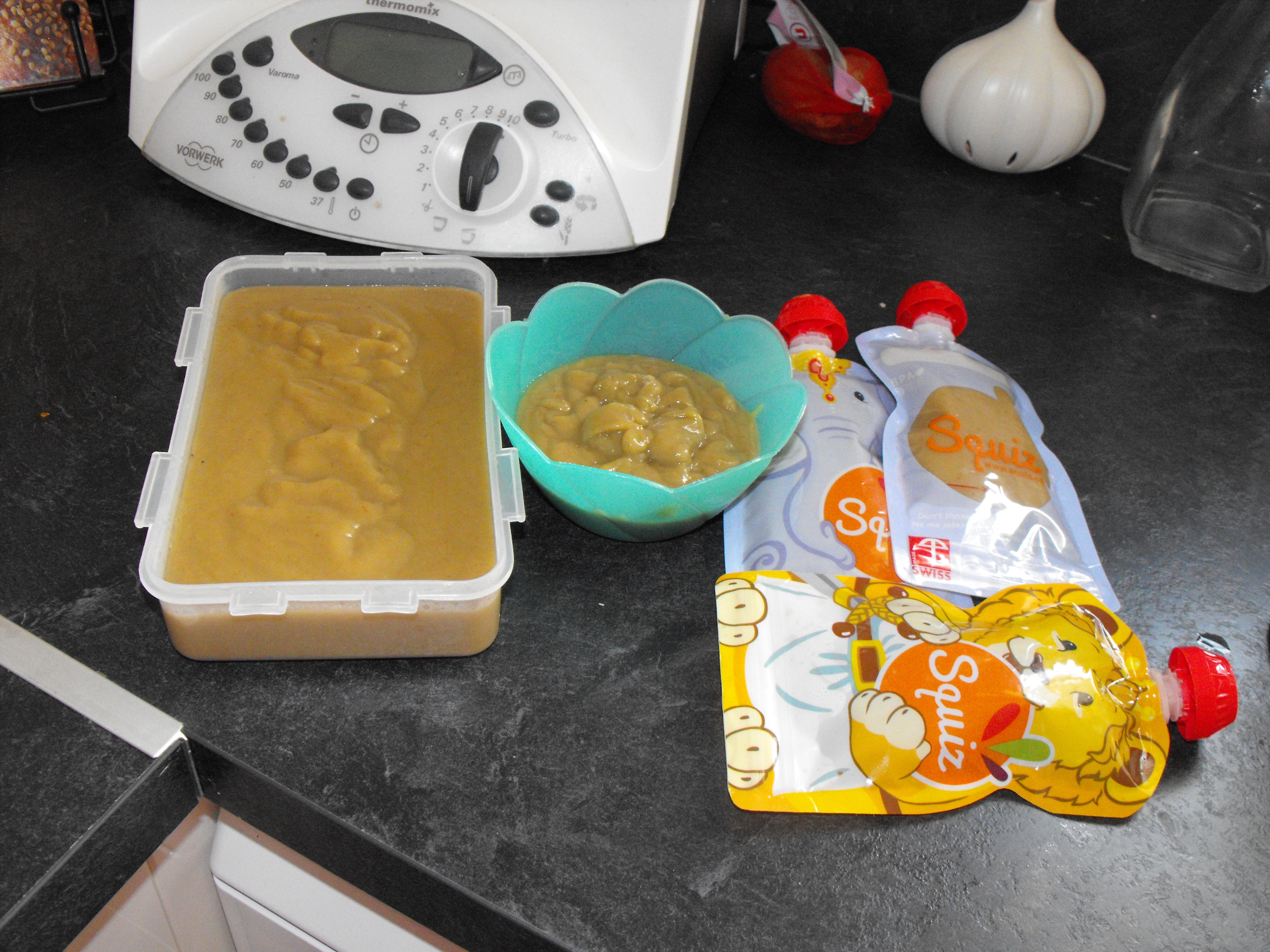 Compotes pomme- figues - bananes