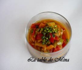 CONFIT DE POIVRONS AUX PISTACHES ET AU MIEL