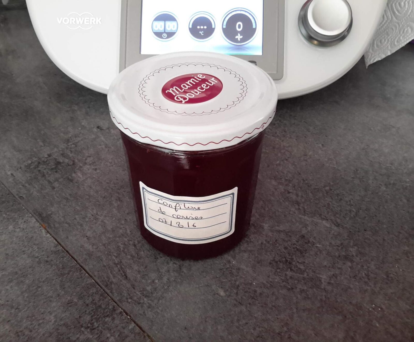 Confiture de cerises.