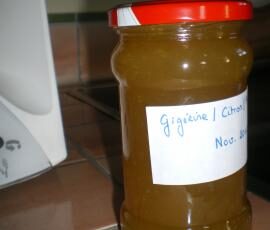 Confiture de gigérine (pastèque à confiture)