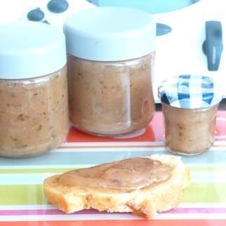 Confiture de pêches blanches à la menthe