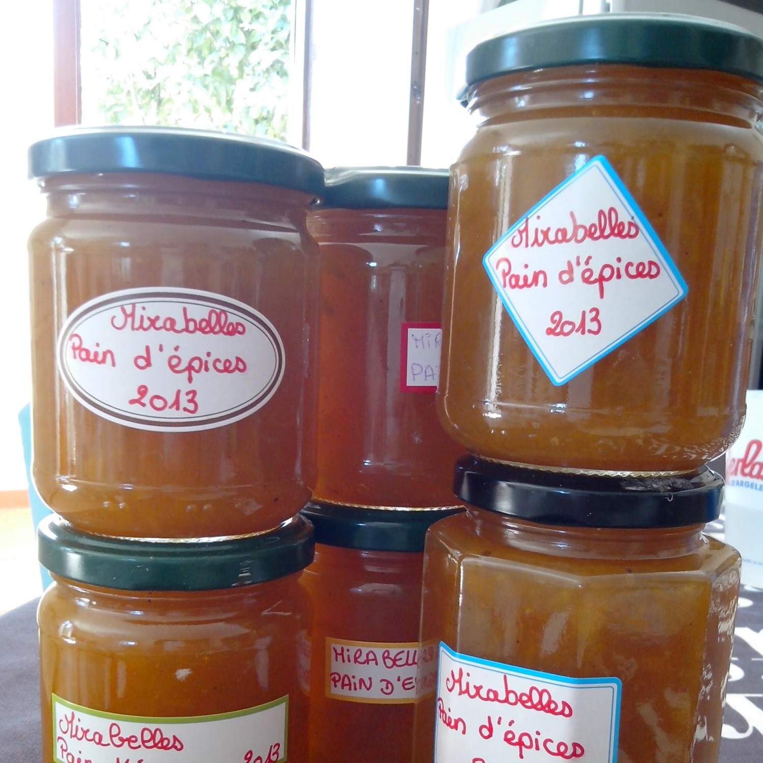 Confiture mirabelles/pain d'épices