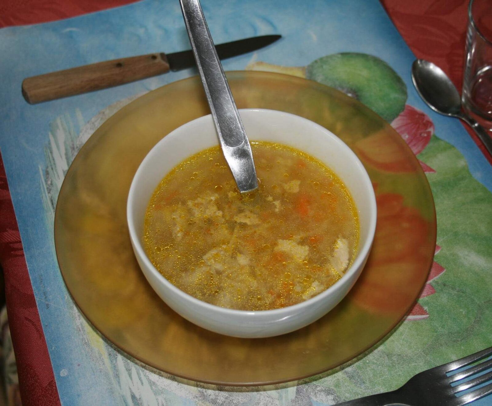 Consommé de poulet aux vermicelles