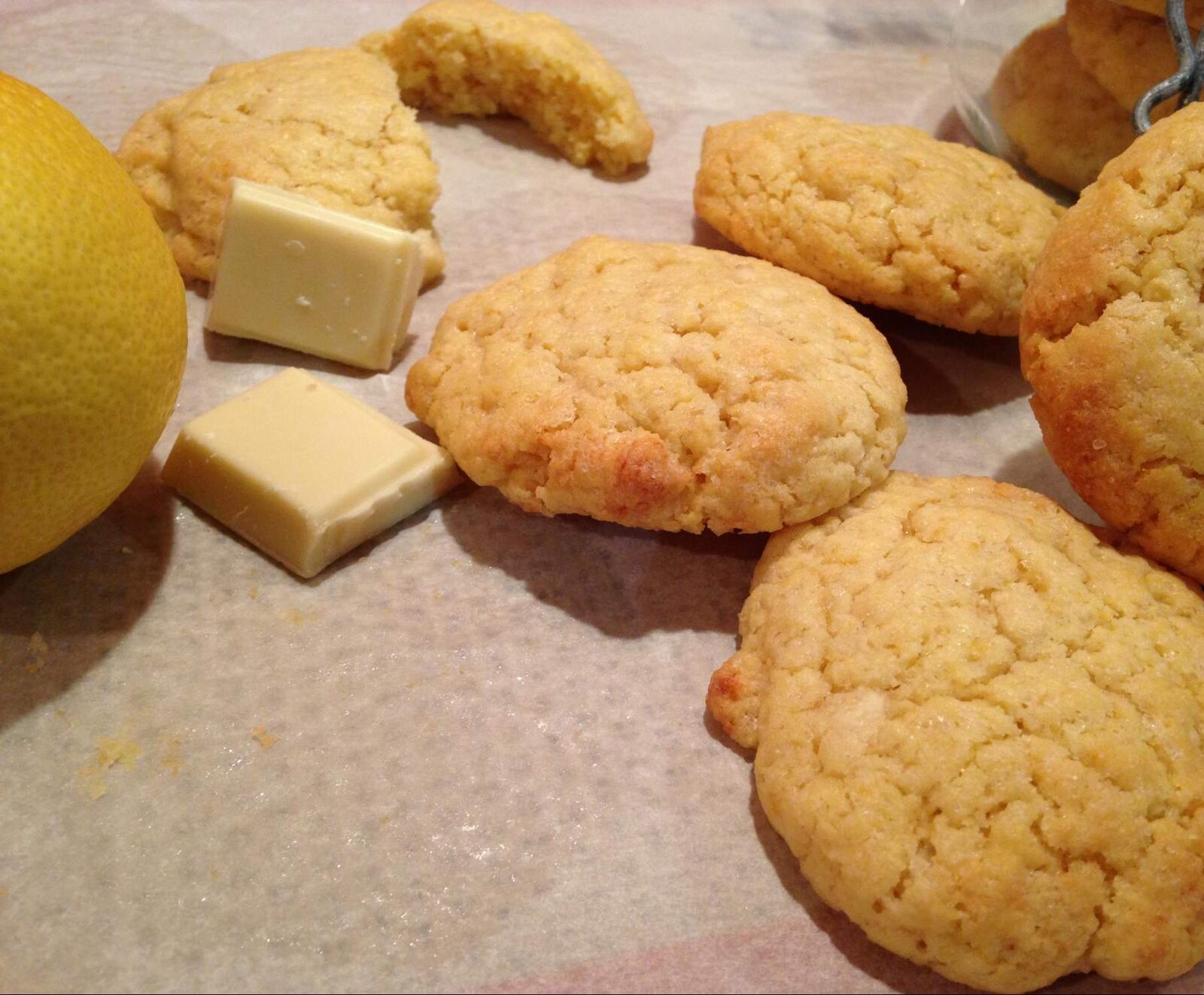 Cookie chocoblanc et citron