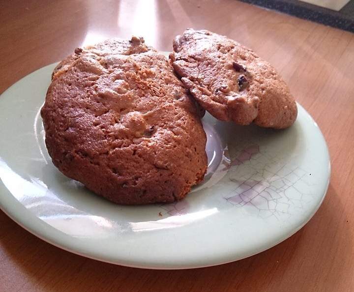 cookie cranberries chocolat blanc