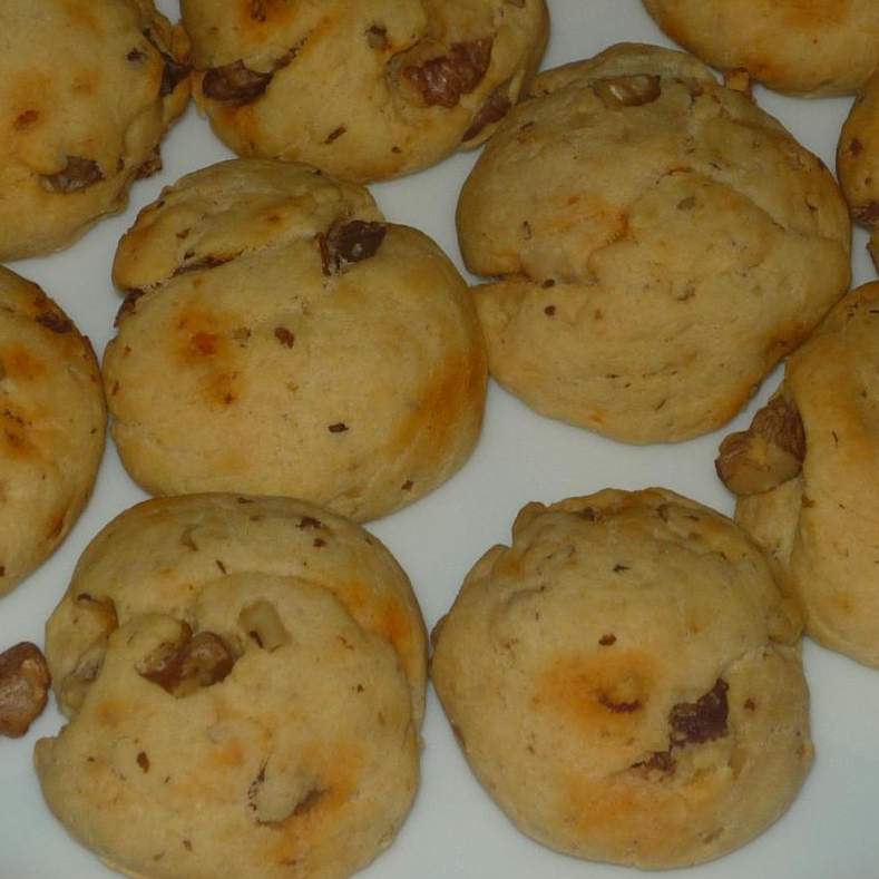 Cookies chorizo, noix et parmesan (apéritif)