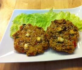 Cookies de légumes aux épices, céréales et à la féta