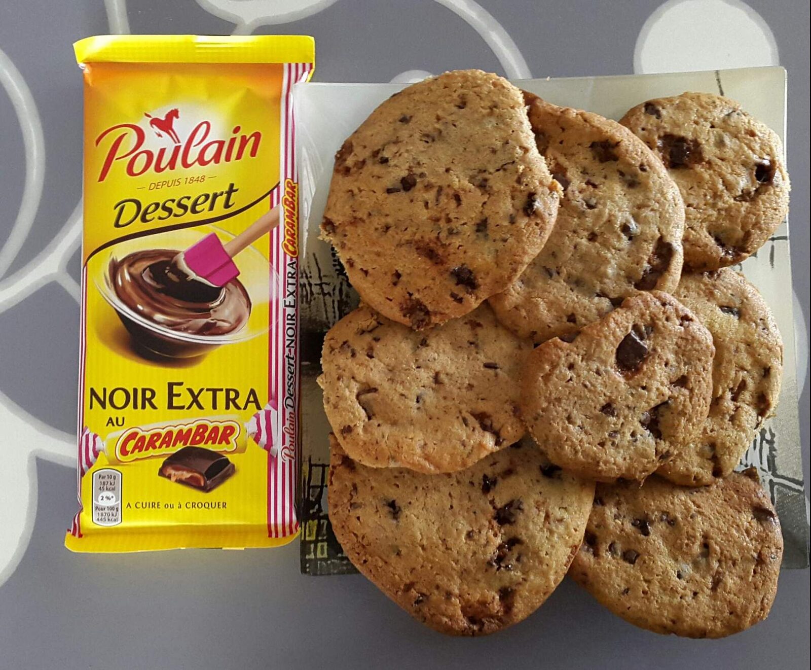 cookies pépites chocolat carambar