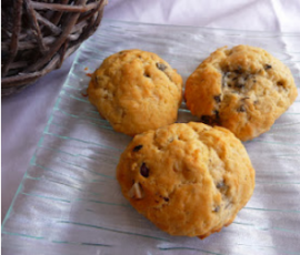 Cookies salés au bleu et aux noisettes