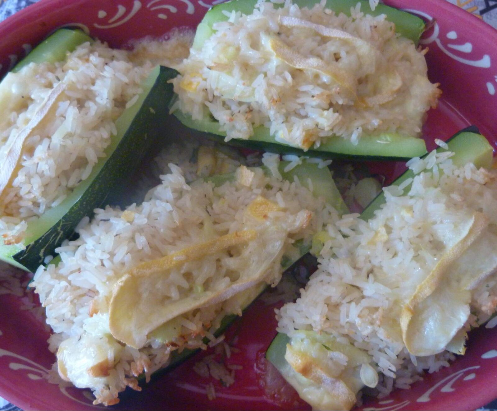 COURGETTE FARCIE AU REBLOCHON