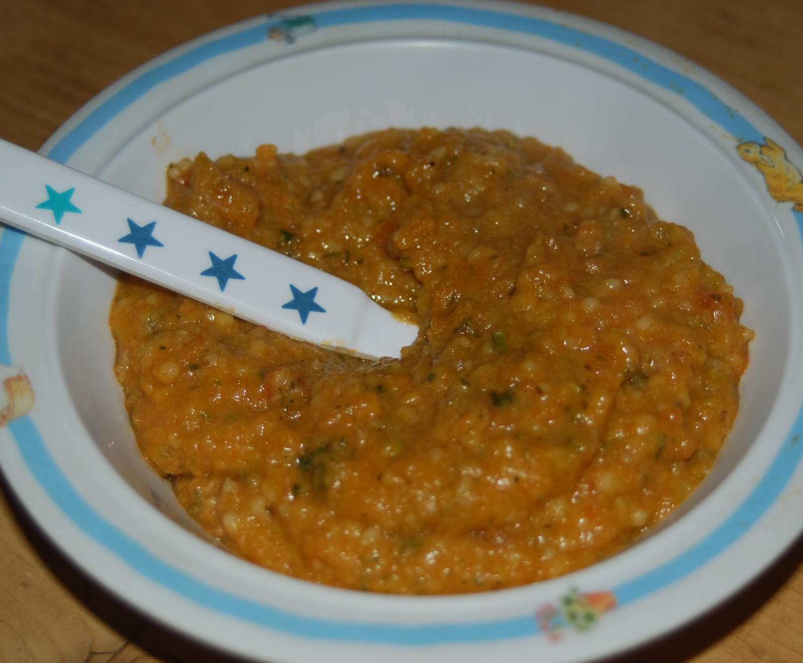 Courgettes Carottes Semoule et viande hachée