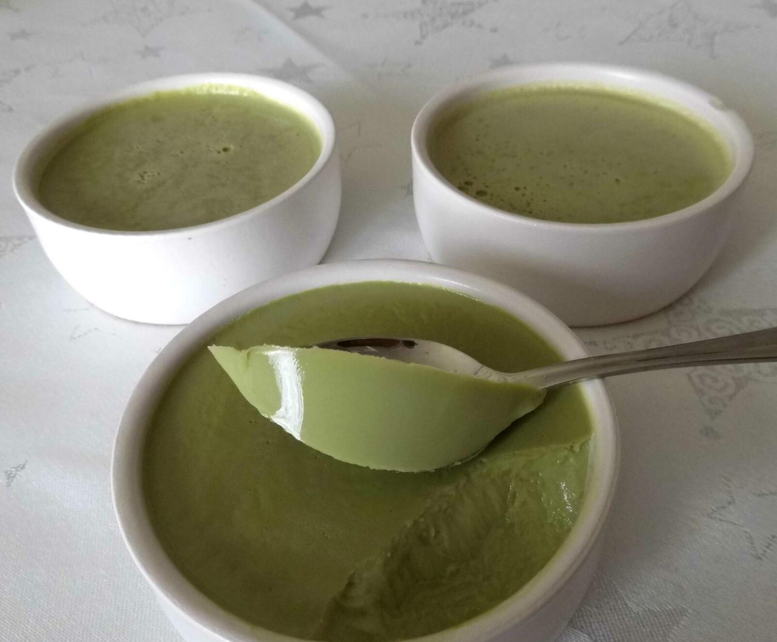 crème au thé matcha