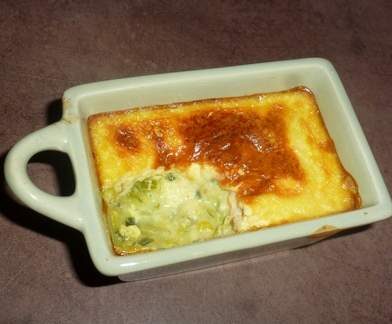 Crème brulée de poireaux à la bière