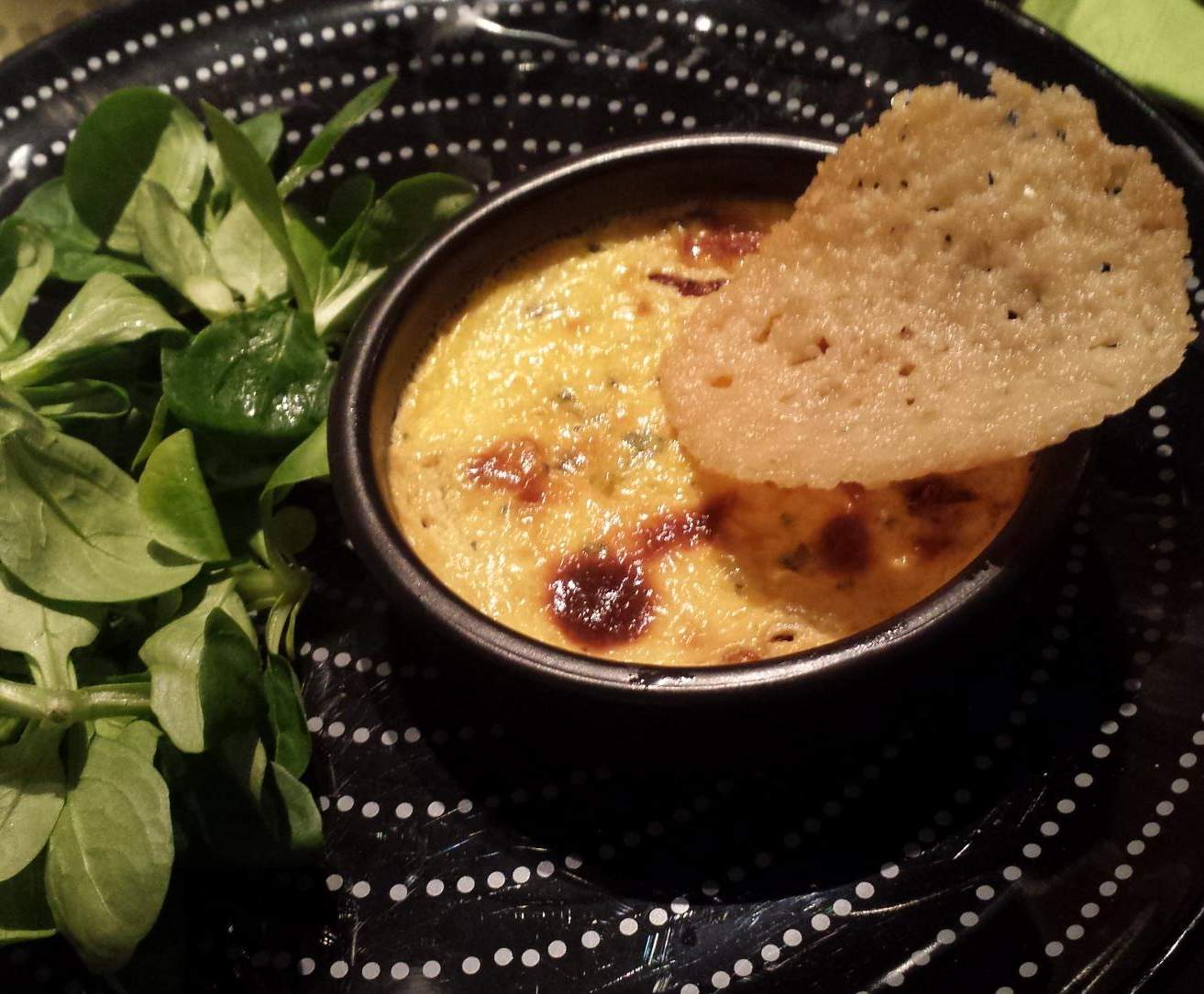 Crème brûlée parmesan tomates séchées