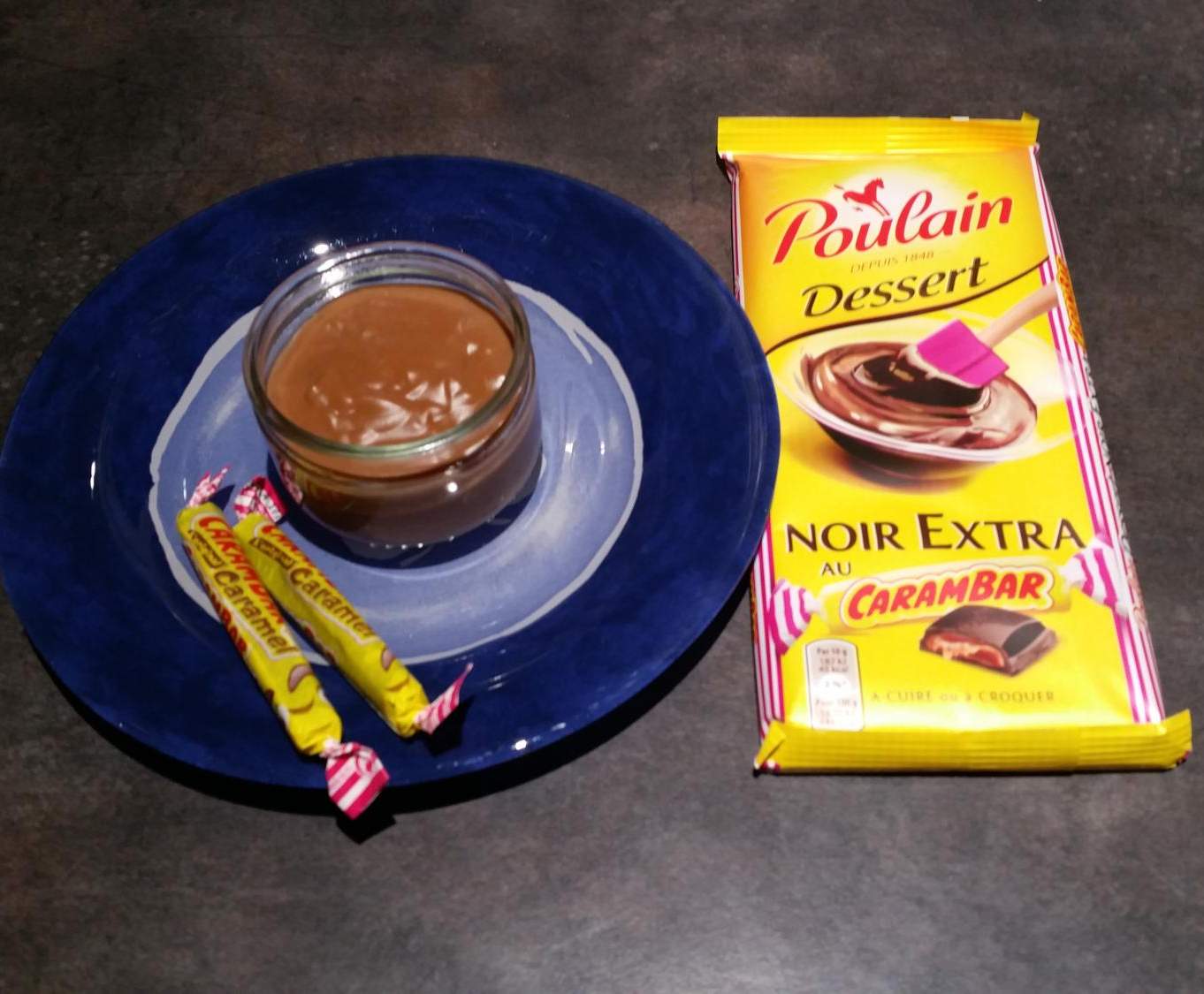 Crème danette saveur carambar