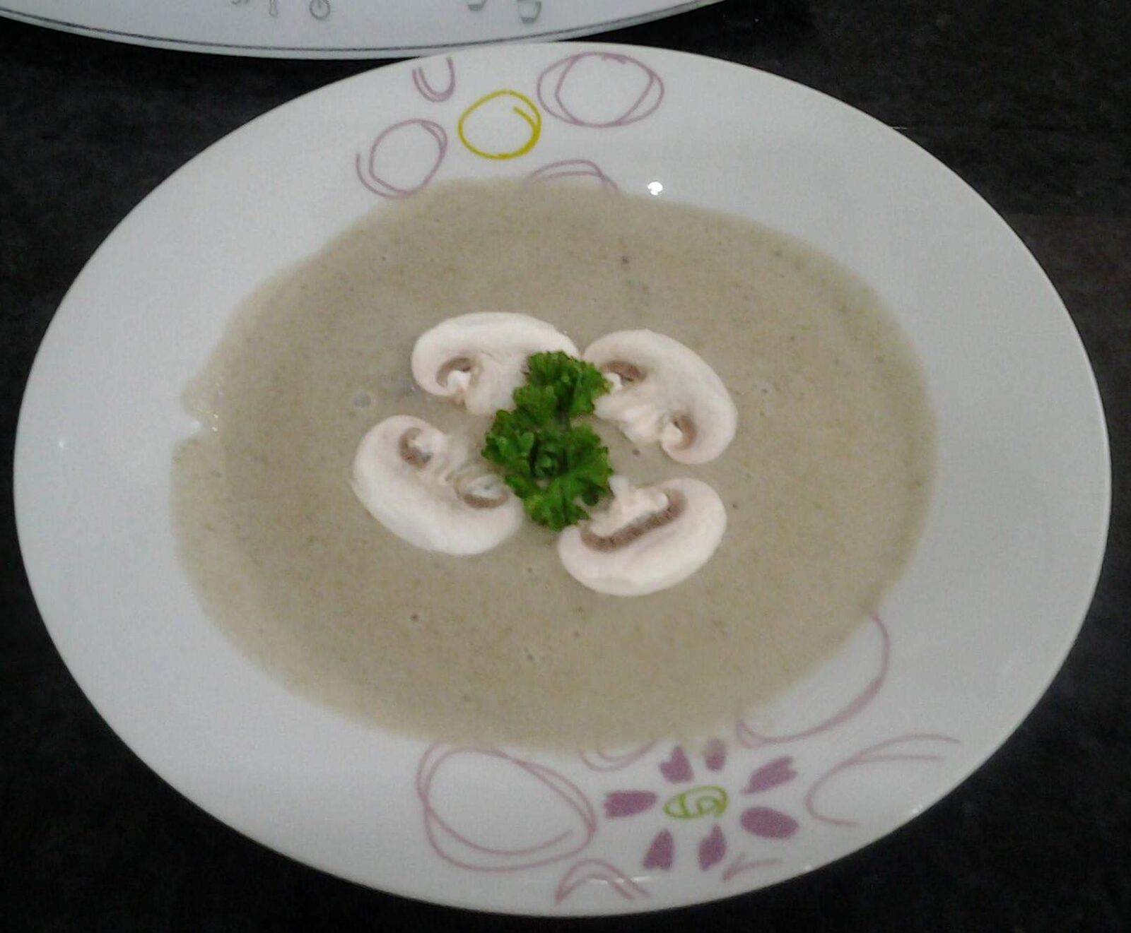 CREME DE CHAMPIGNONS POUR DEUX !