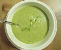 crème de courgette au bleu