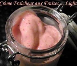 Crème fraîcheur aux Fraises (recette Light)