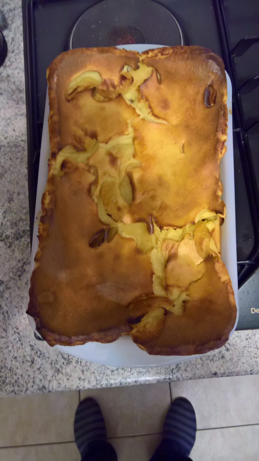 Crêpe aux pommes cuite au four