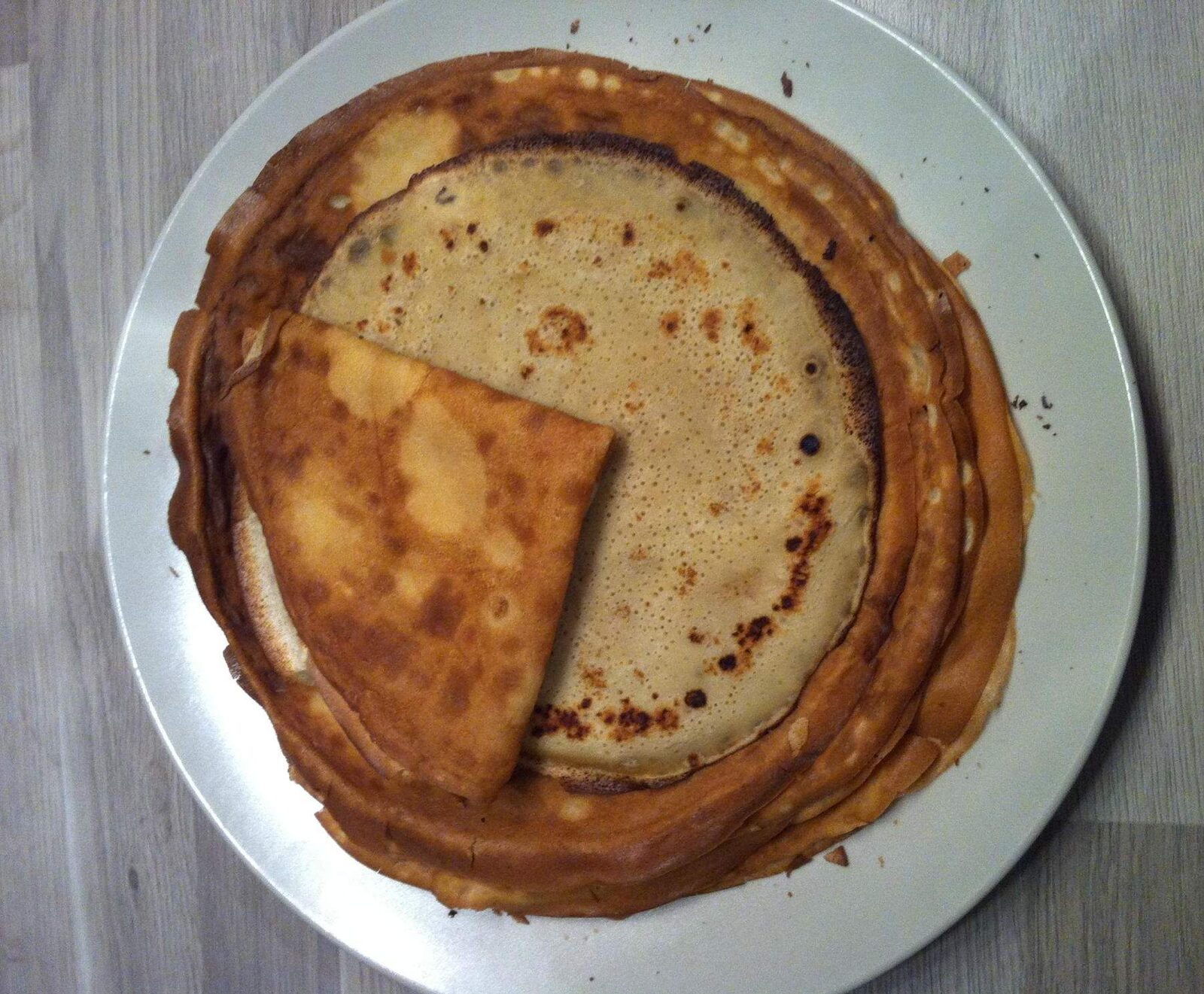 crêpes sucrées sans repos