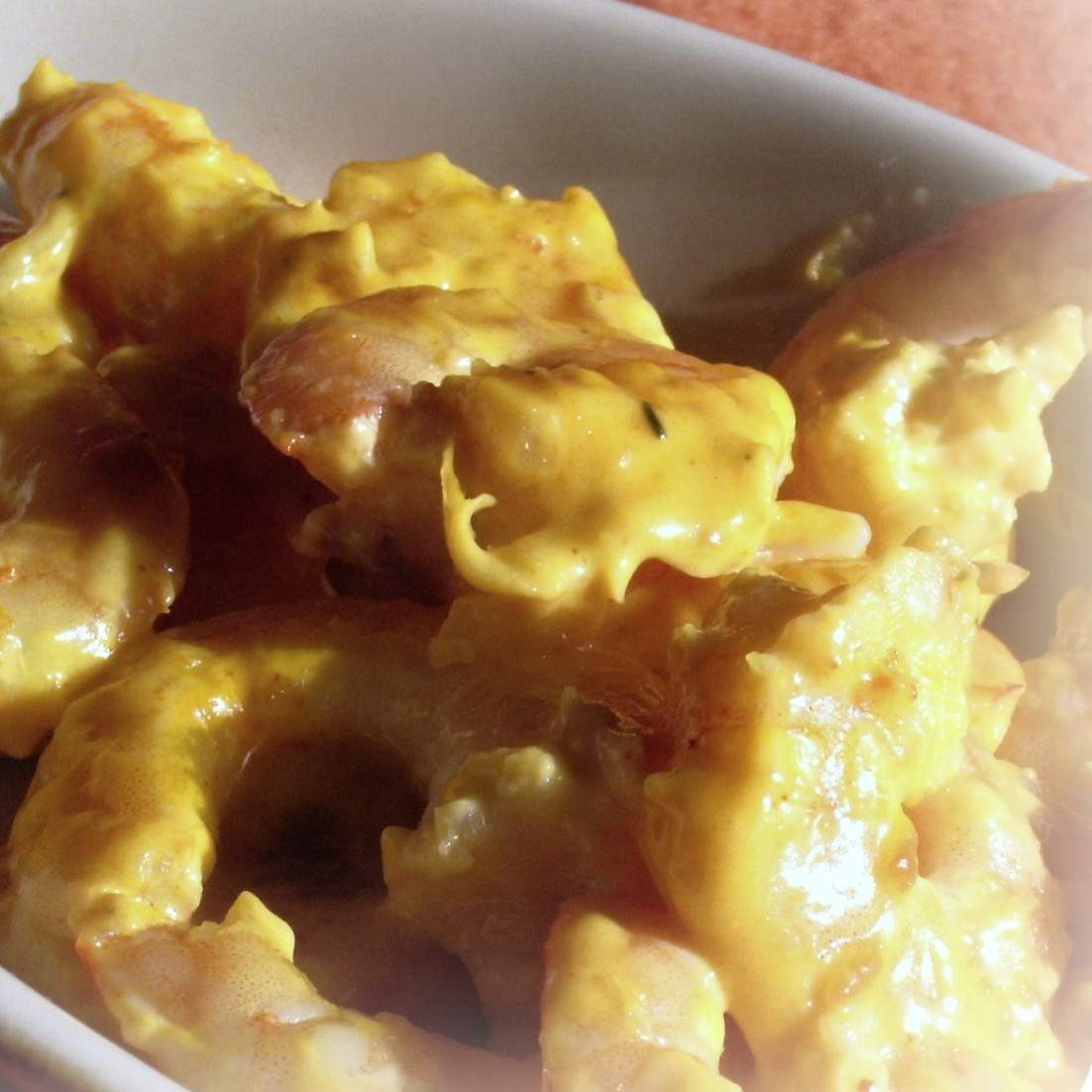 Crevettes safranées