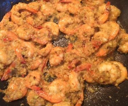 Crevettes sautées d'inspiration thaïlandaise