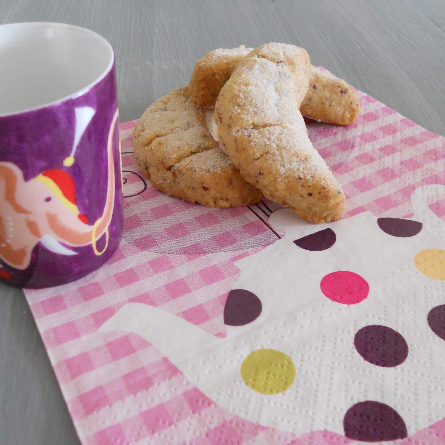 Croissants de lune aux noisettes