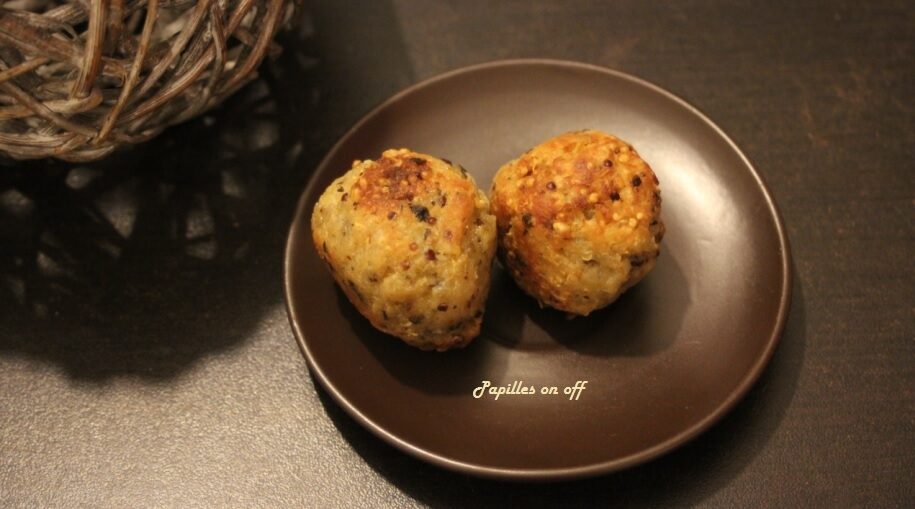 Croquettes de boulgour et quinoa aux champignons et parmesan